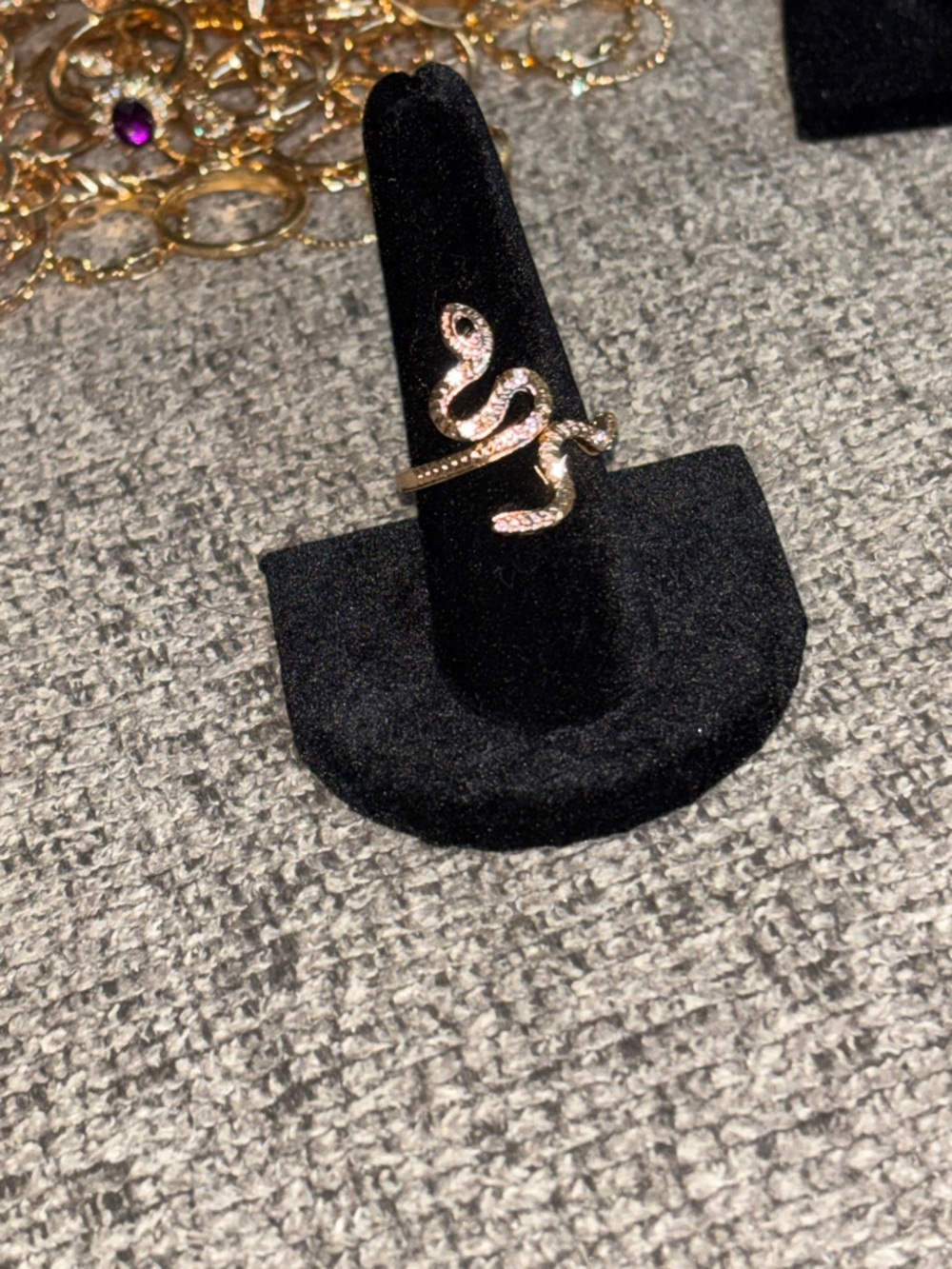 Rose Gold Snake Wrap Ring - Women Jewelry size 9